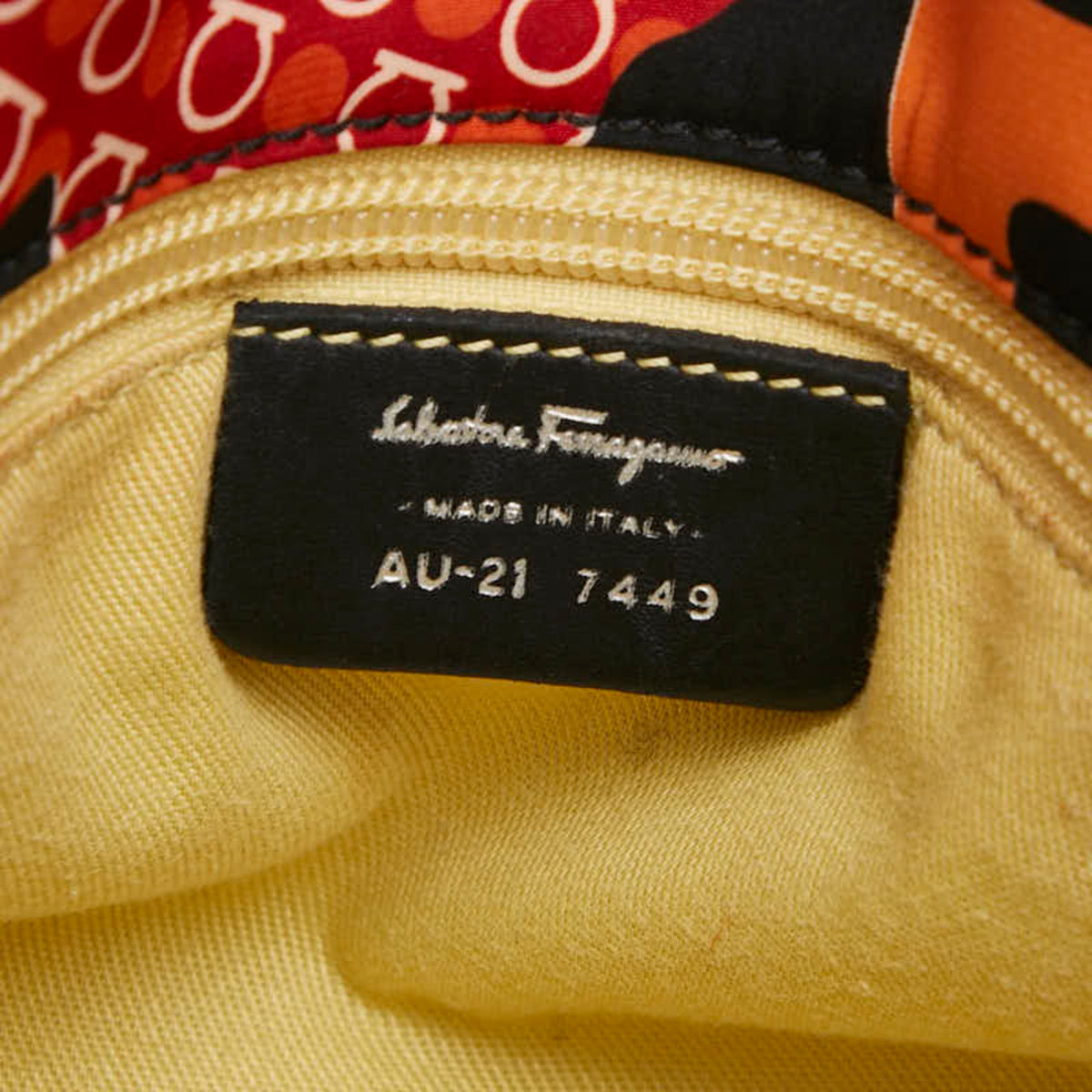 Salvatore Ferragamo Black Multi-Color Nylon Leather Handbag (Pre-Owned)