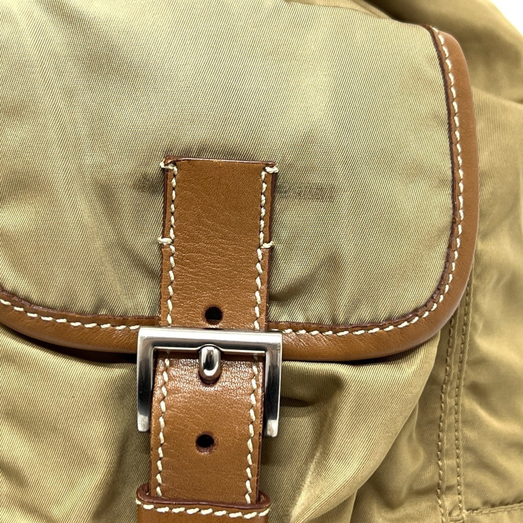 Prada Brown Nylon Backpack (Pre-Owned)
