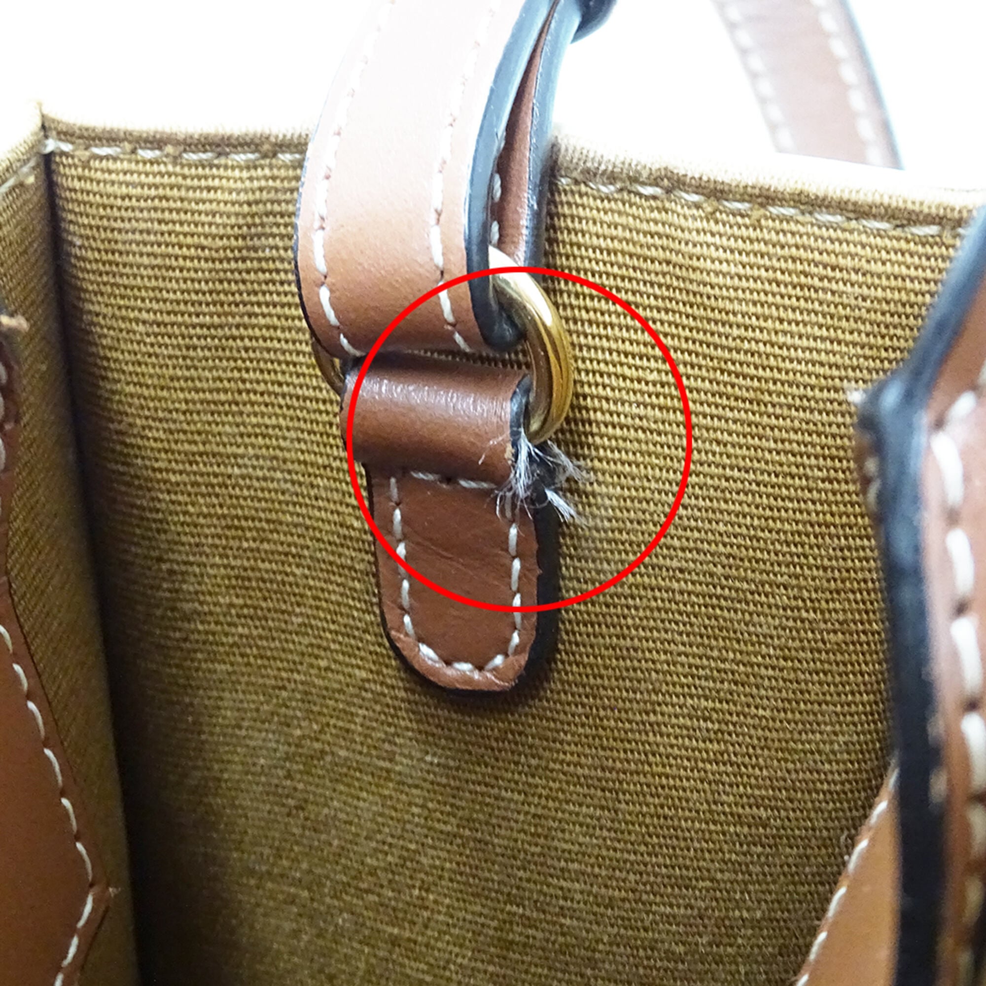Celine Brown White Handbag Shoulder Bag (Pre-Owned)