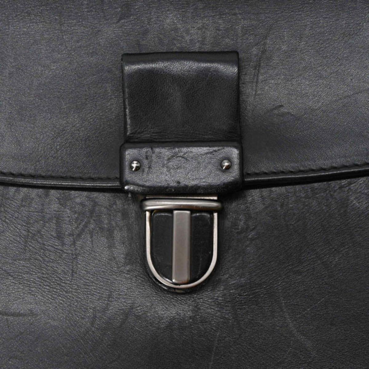 Bottega Veneta Black Leather Attaché Case Briefcase (Pre-Owned)