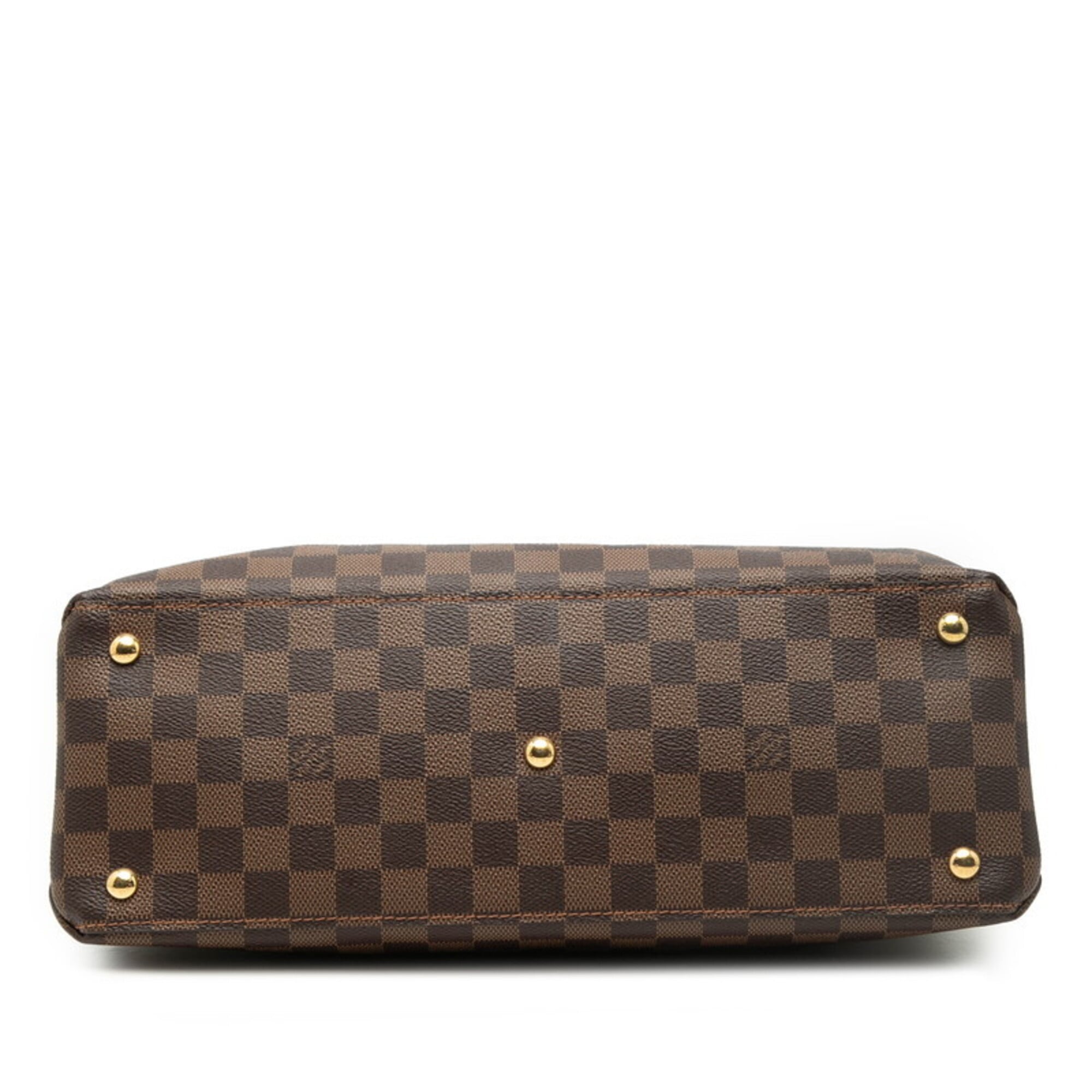 Louis Vuitton Black Brown Ebene Pvc Leather Handbag Shoulder Bag (Pre-Owned)