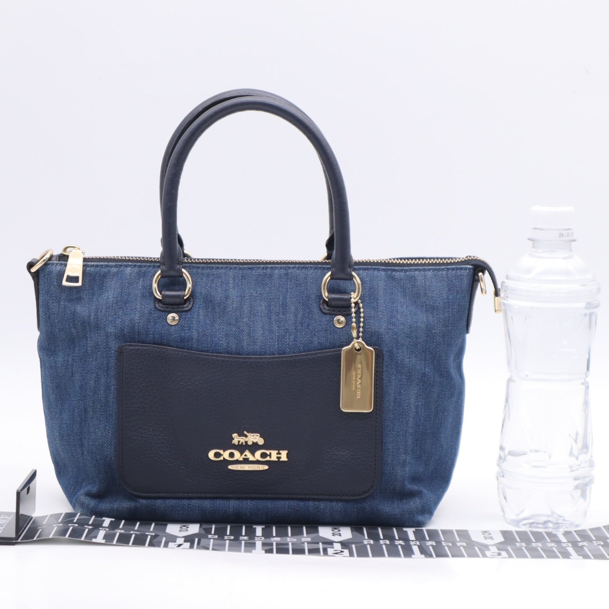 Coach Blue Denim Handbag (Pre-Owned)