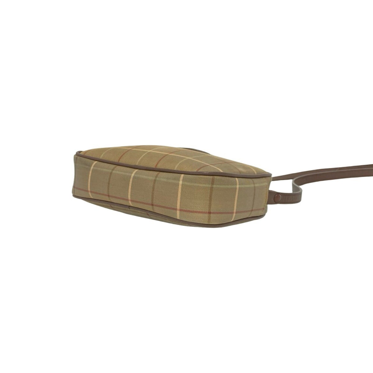 Burberry Brown Canvas Leather Pochette Shoulder Bag (Pre-Owned)