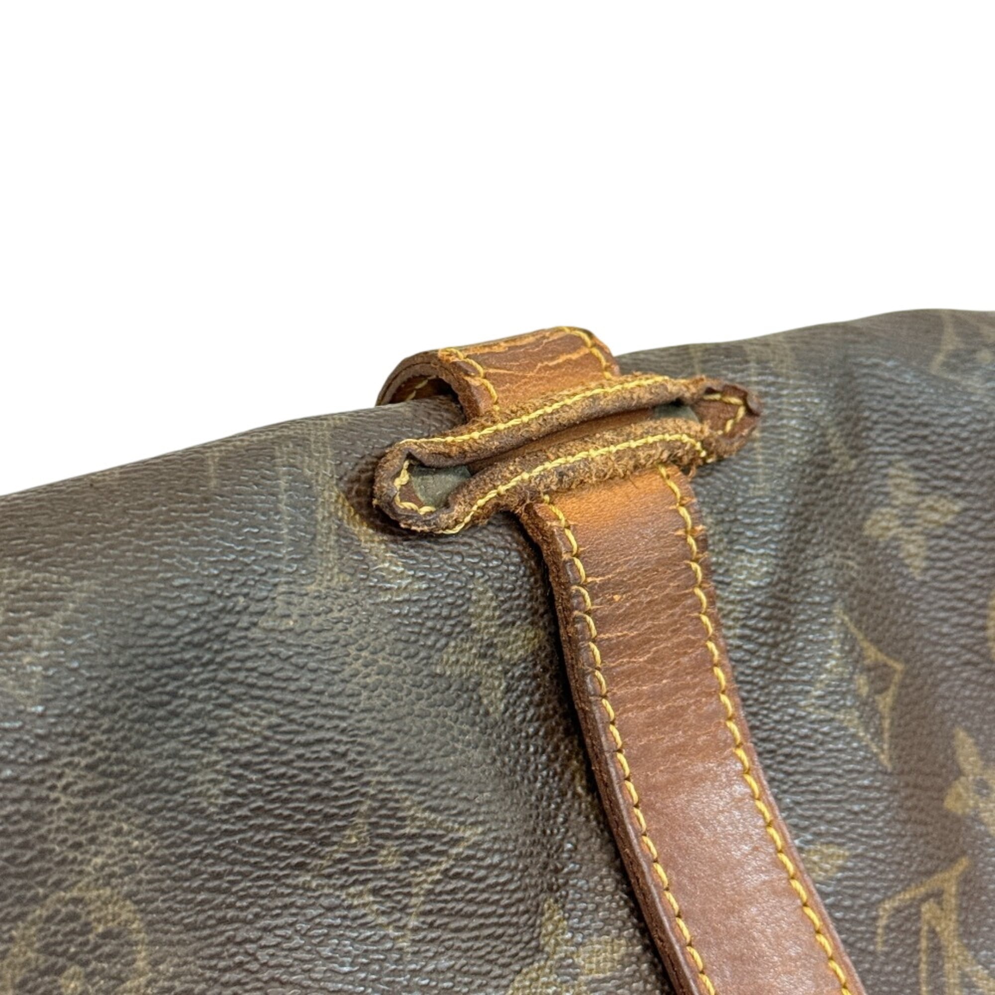 Louis Vuitton Brown Monogram Leather Shoulder Bag (Pre-Owned)