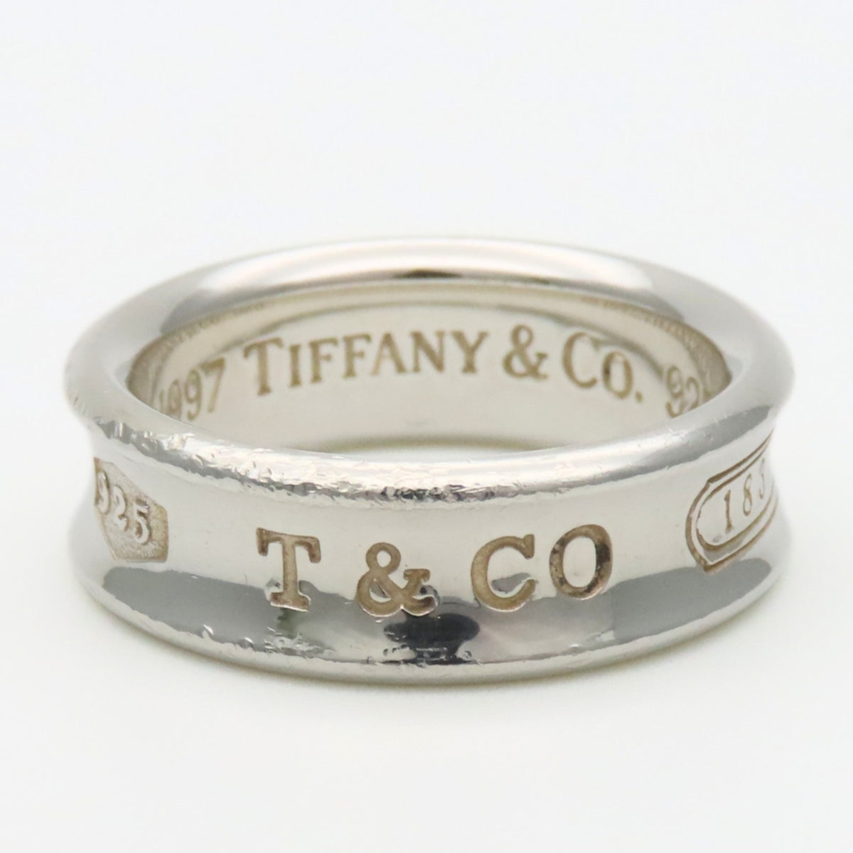 Tiffany Silver Silver 925 Band Ring (Pre-Owned)