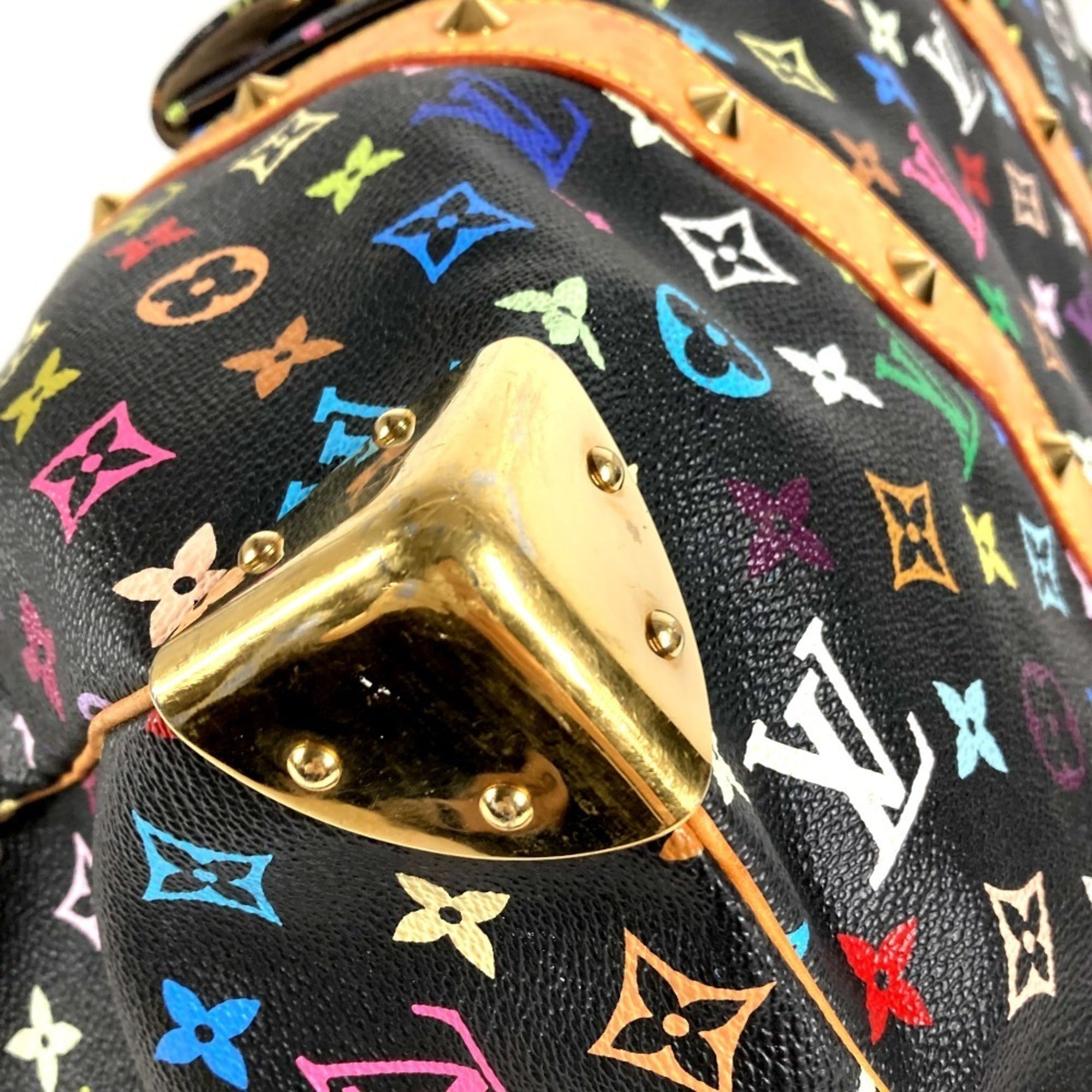 Louis Vuitton Black Monogram Monogram Multicolore Canvas Boston Bag Handbag (Pre-Owned)