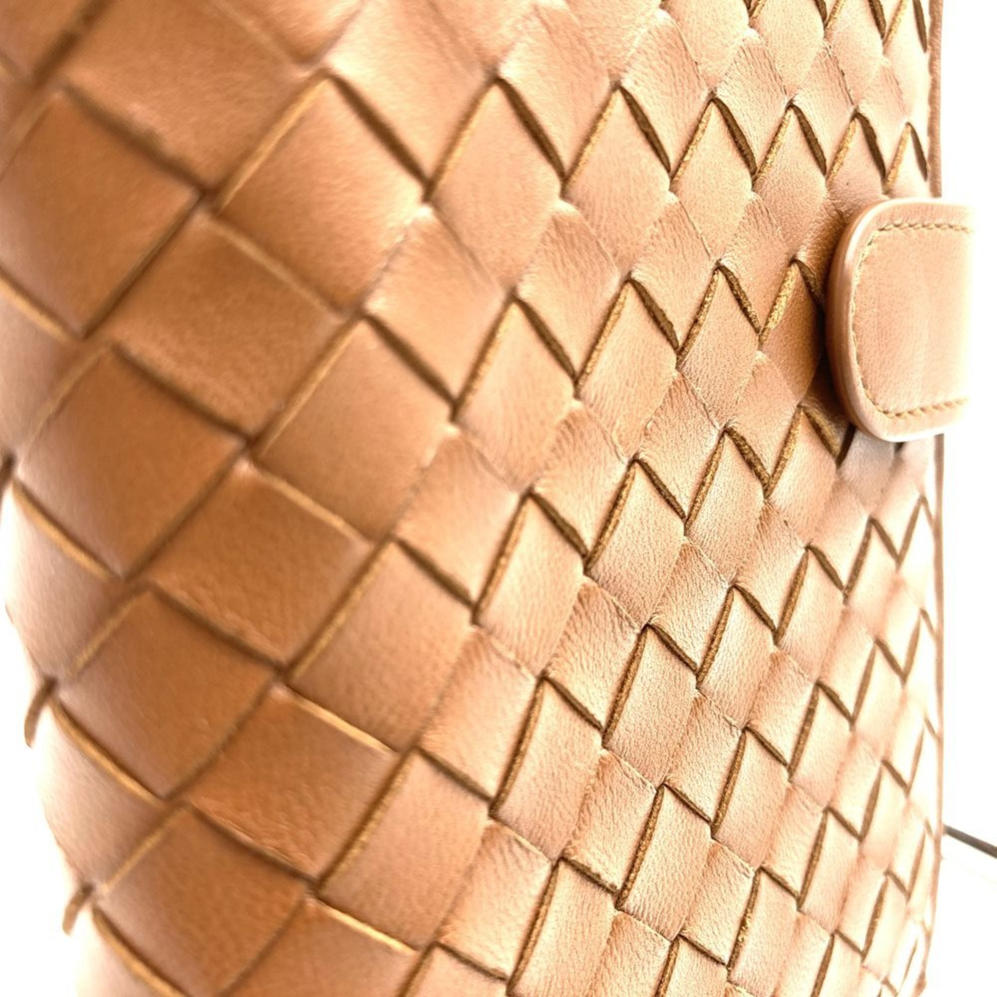 Bottega Veneta Brown Intrecciato Long Wallet (Bi-Fold) (Pre-Owned)