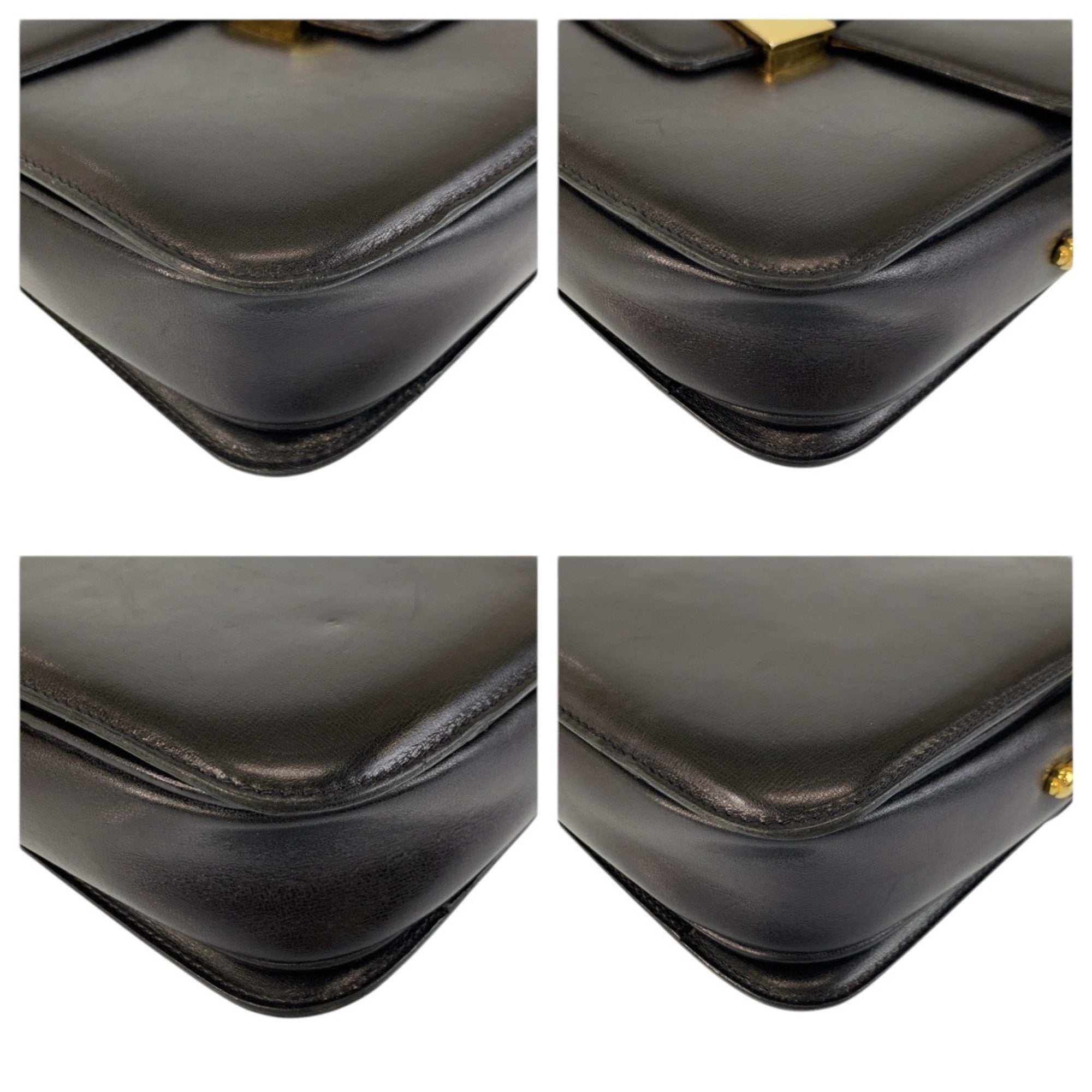 Celine Black Leather Shoulder Bag (Pre-Owned)