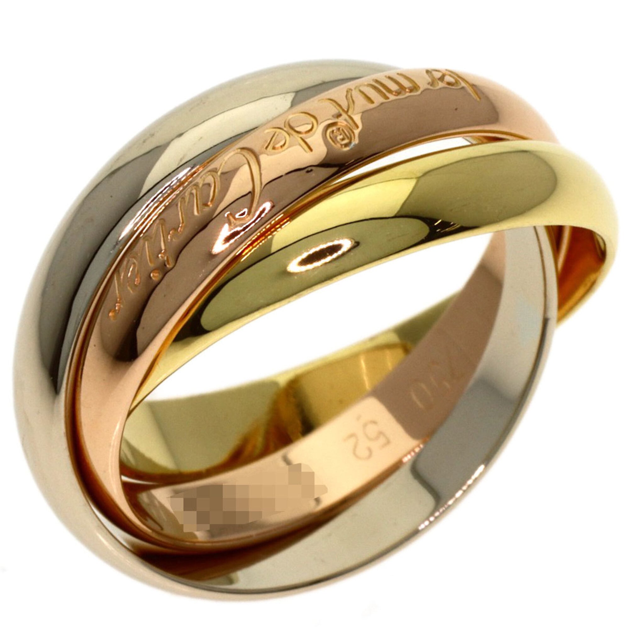 Cartier Yellow Gold (18K) Pink Gold (18K) White Gold (18K) Band Ring (Pre-Owned)