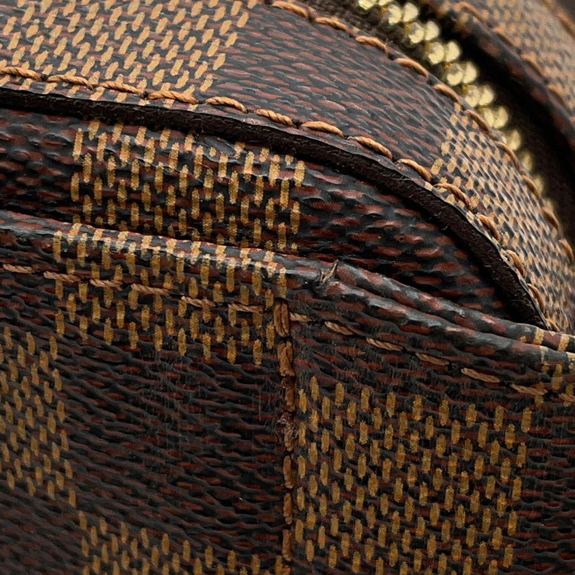 Louis Vuitton Damier Brown Damier Canvas Ebene Damier Canvas Handbag Shoulder Bag Sling Bag (Pre-Owned)