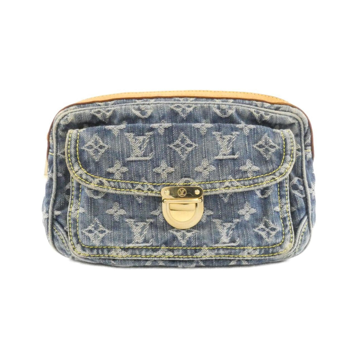 Louis Vuitton Blue Denim Shoulder Bag (Pre-Owned)