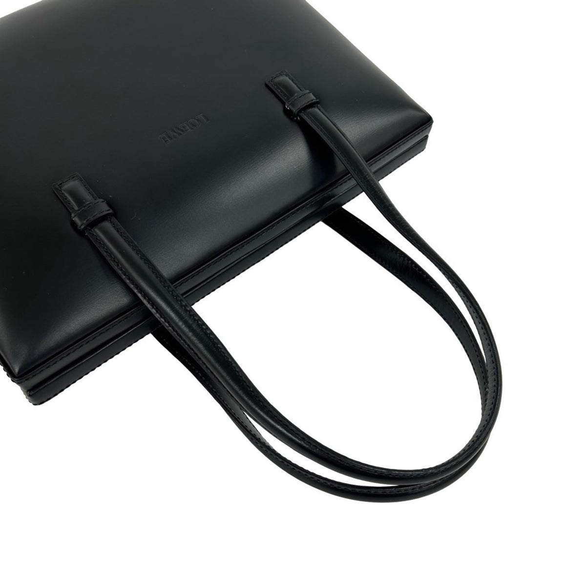Loewe Black Leather Handbag Tote Bag (Pre-Owned)