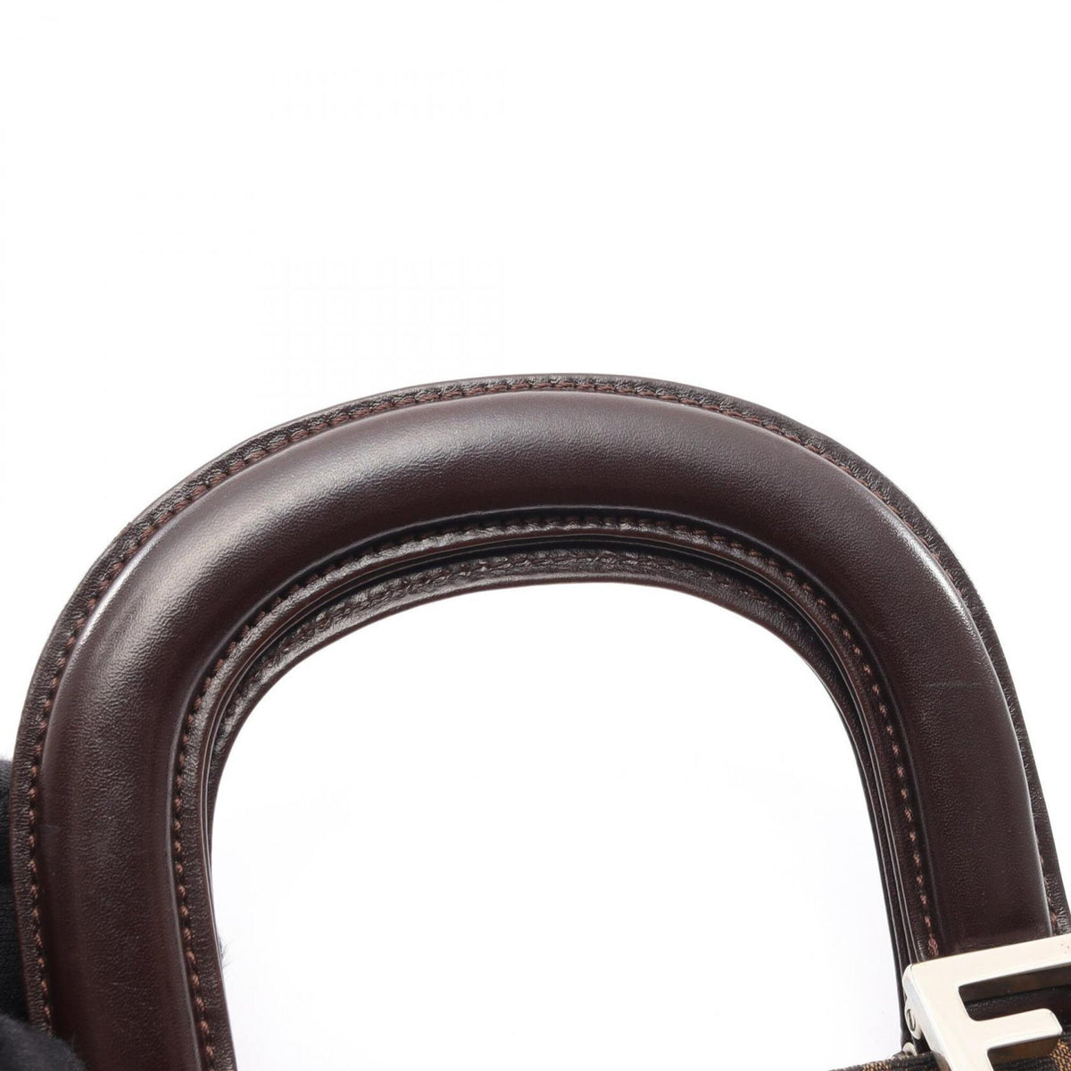 Fendi Brown Canvas Leather Handbag (Pre-Owned)