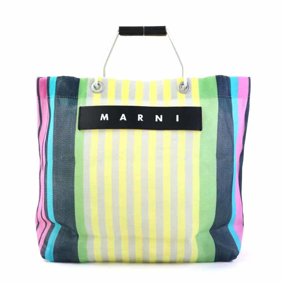 Marni Multi-Color Nylon Leather Aluminum Handbag (Pre-Owned)