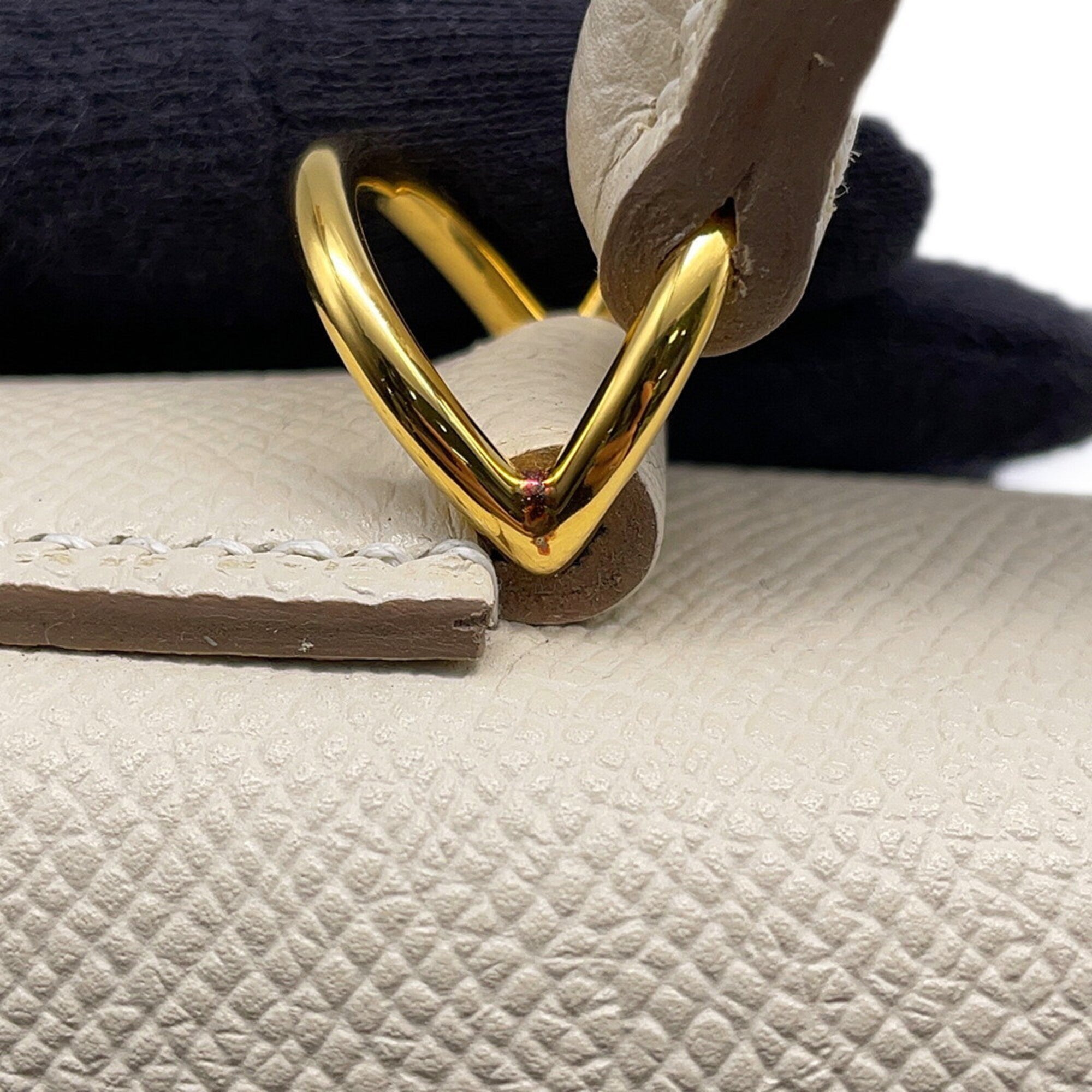Hermes Beige Ivory Epsom Leather Handbag (Pre-Owned)