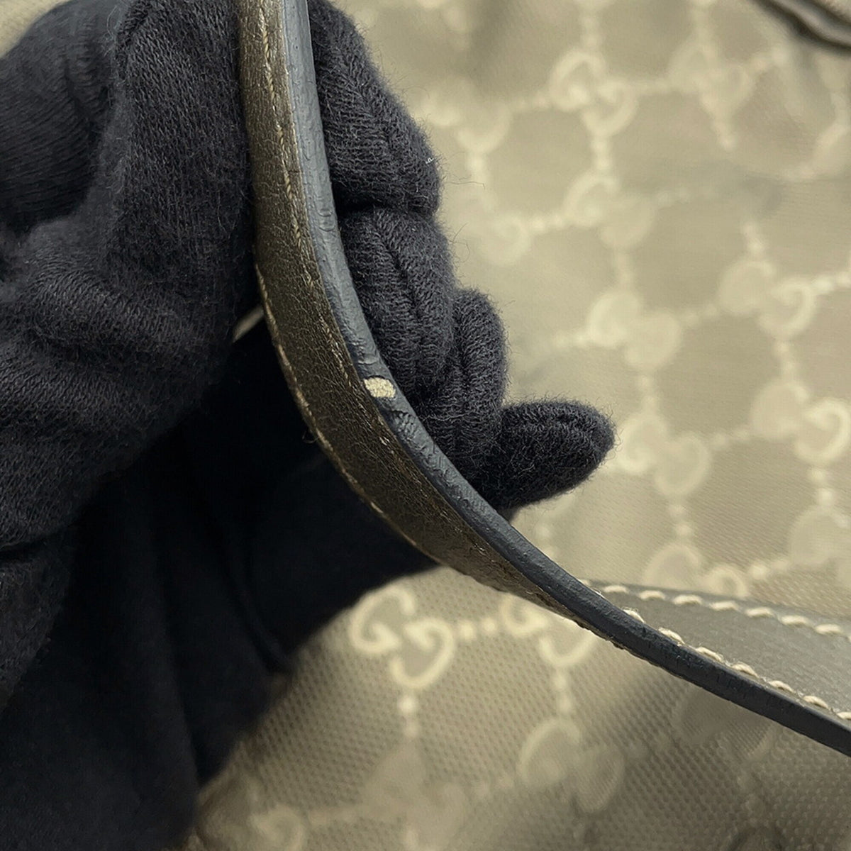 Gucci Bronze Pvc Leather Shoulder Bag (Pre-Owned)