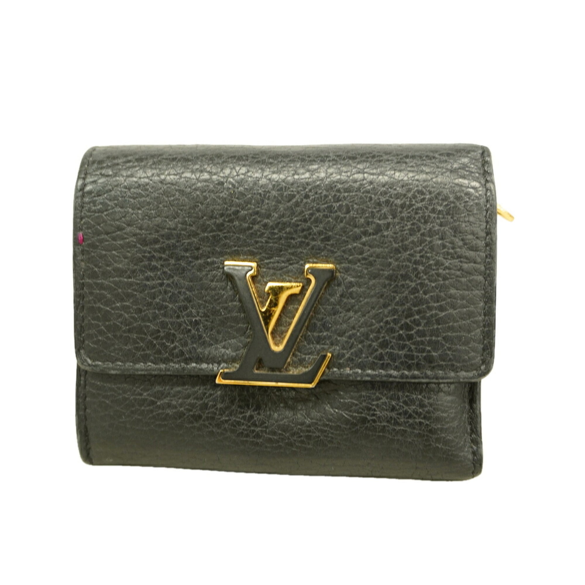 Louis Vuitton Noir Wallet (Tri-Fold) (Pre-Owned)
