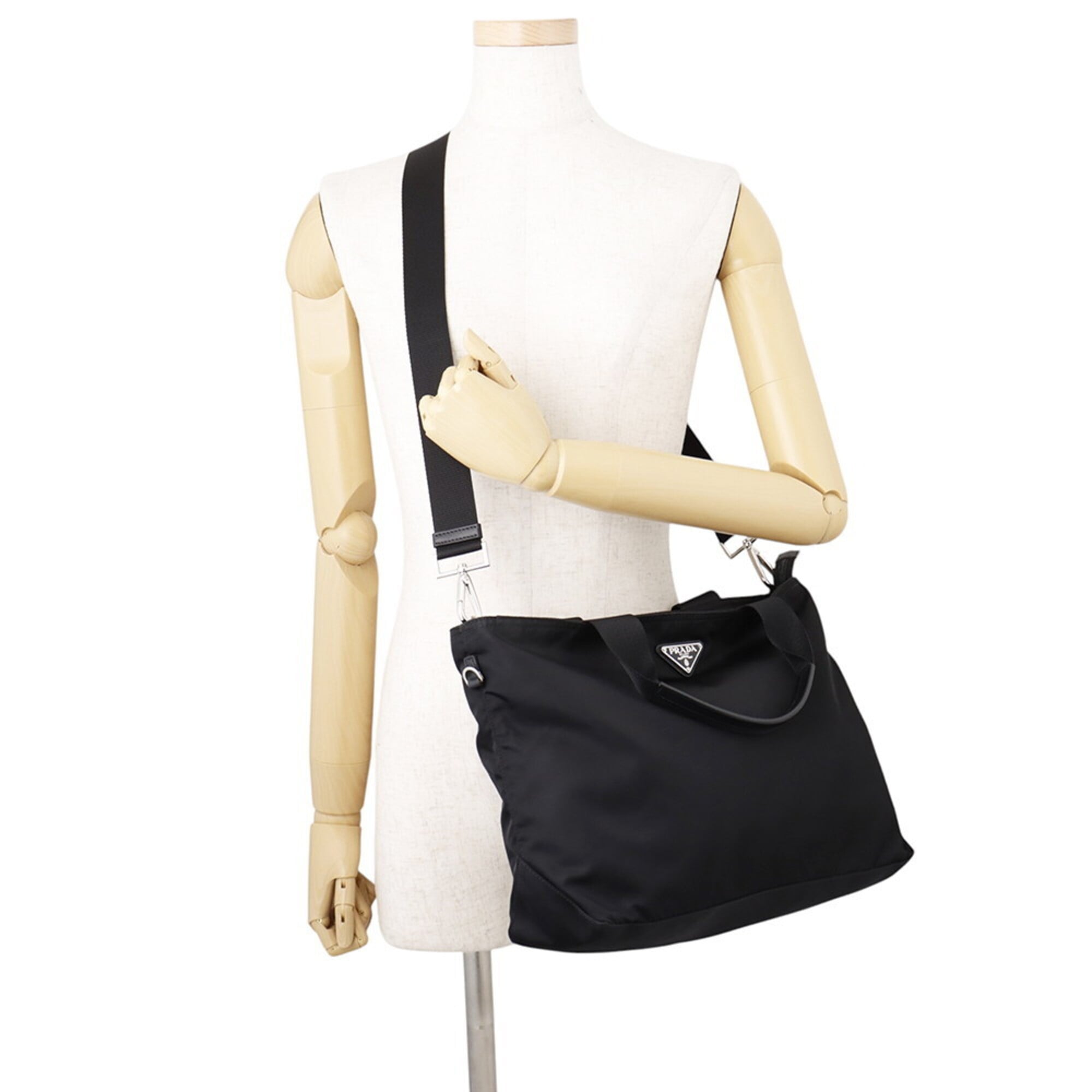 Prada Black Nylon Handbag (Pre-Owned)