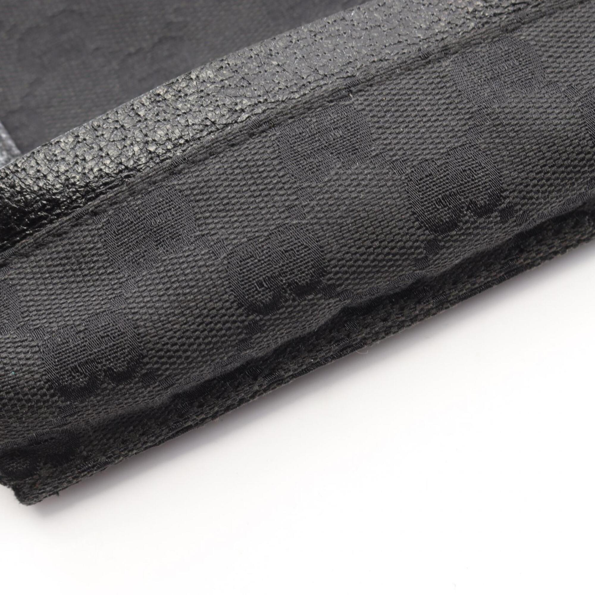 Gucci Black Canvas Leather Fanny Pack Handbag (Pre-Owned)