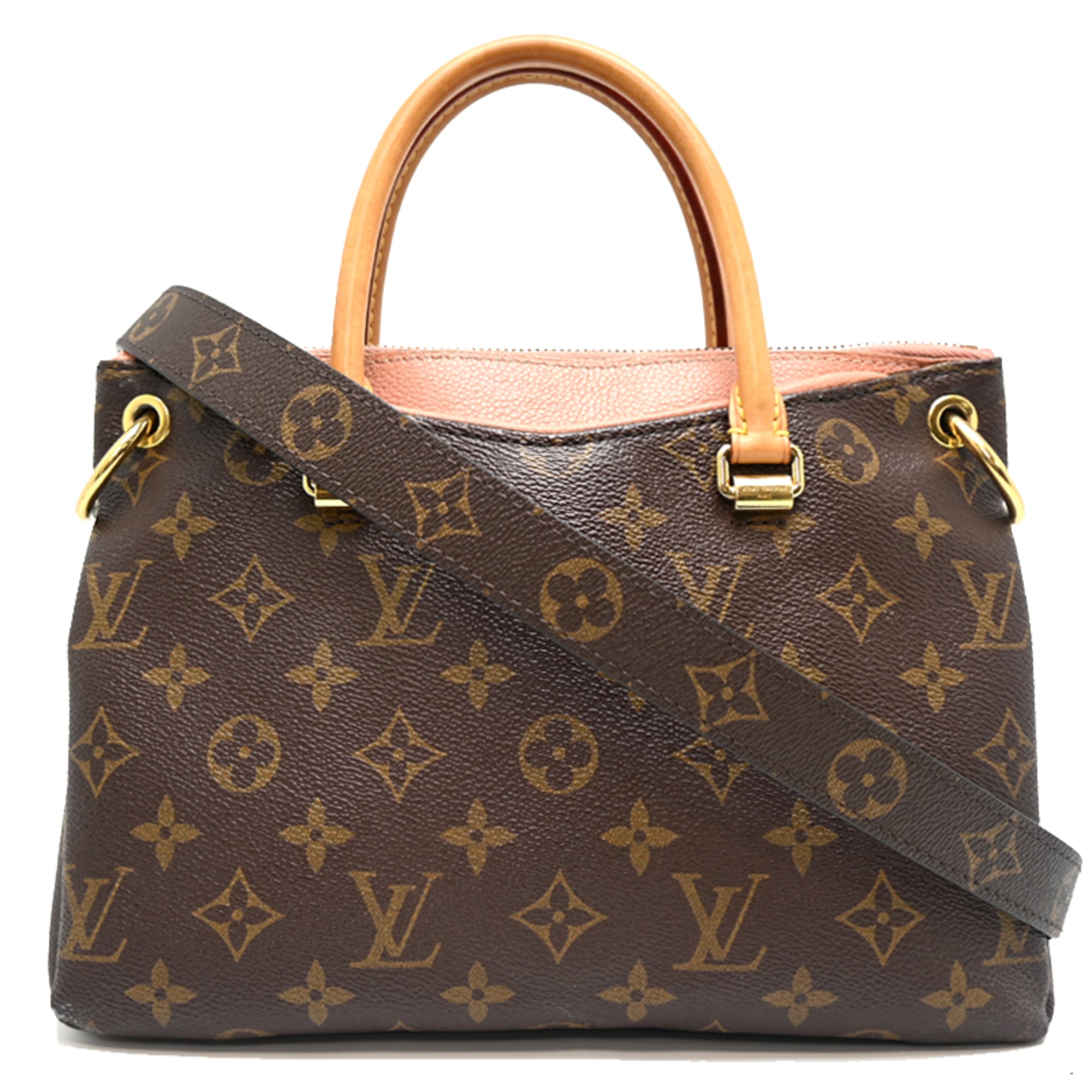 Louis Vuitton Brown Pink Monogram Handbag (Pre-Owned)