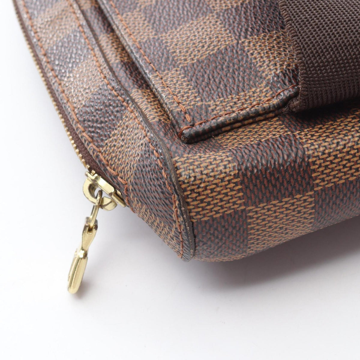 Louis Vuitton Brown Ebene Coated Canvas Fanny Pack Handbag (Pre-Owned)