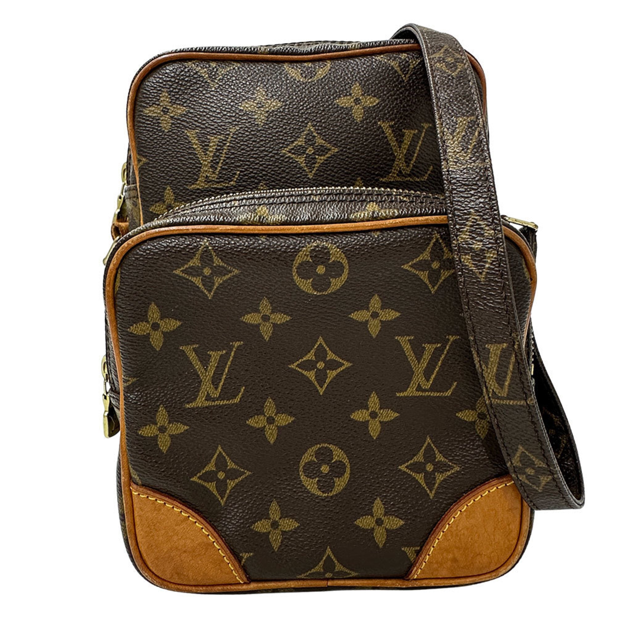 Louis Vuitton Brown Monogram Canvas Shoulder Bag (Pre-Owned)