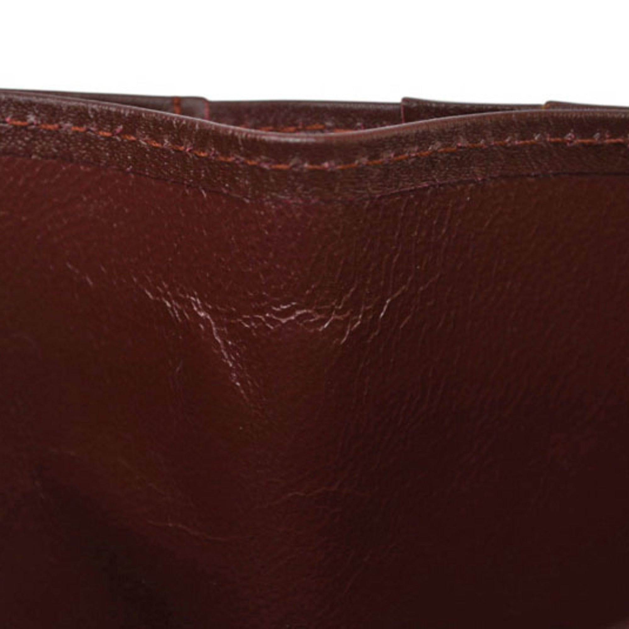 Cartier Must Bordeaux Leather Wallet (Bi-Fold) (Pre-Owned)