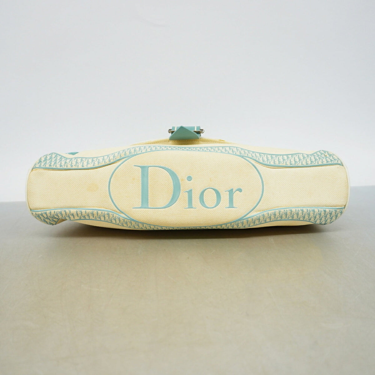 Christian Dior Ivory Canvas Shoulder Bag (Pre-Owned)