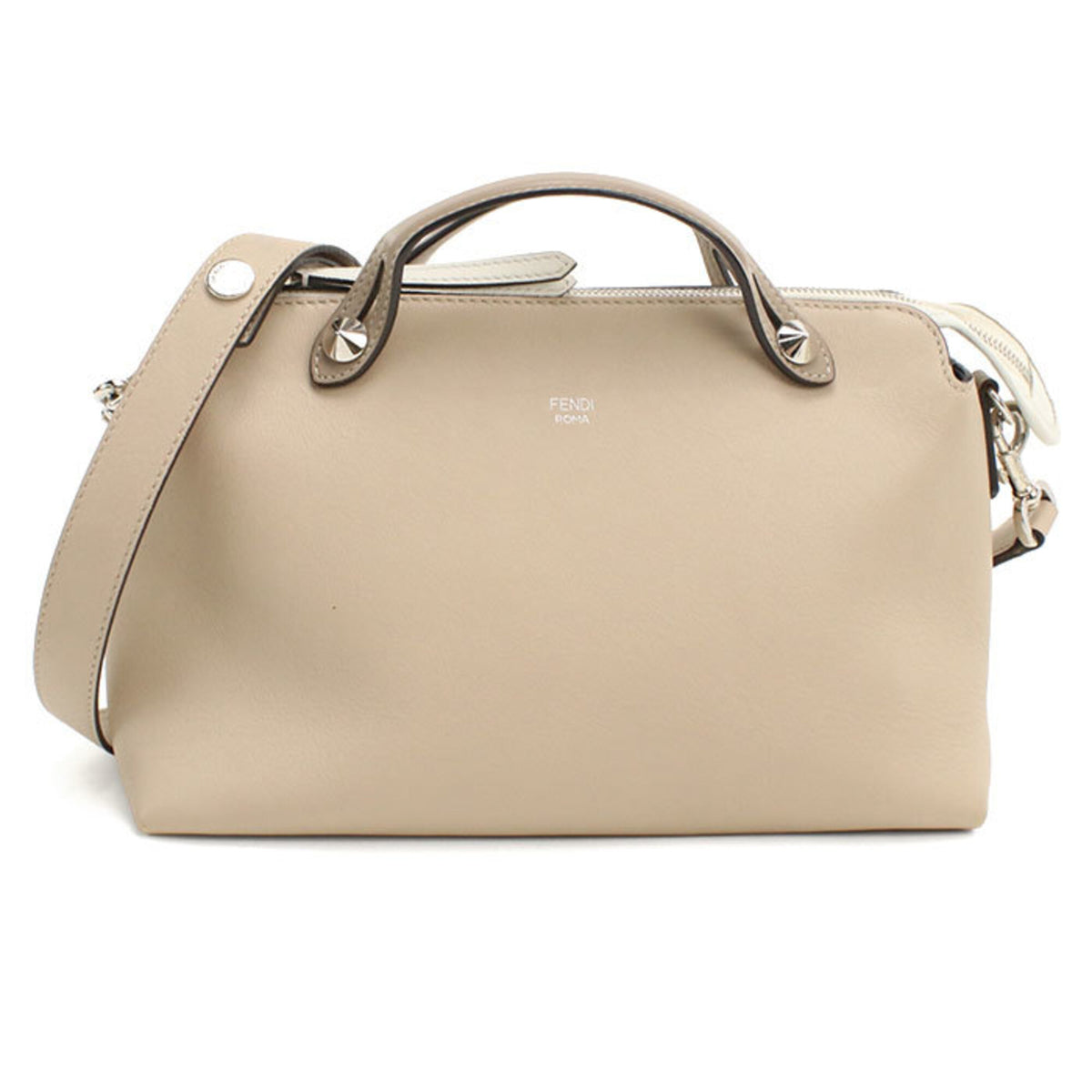 Fendi Beige Leather Handbag (Pre-Owned)