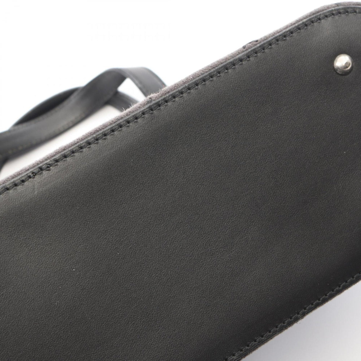 Burberry Black Leather Suede Handbag (Pre-Owned)