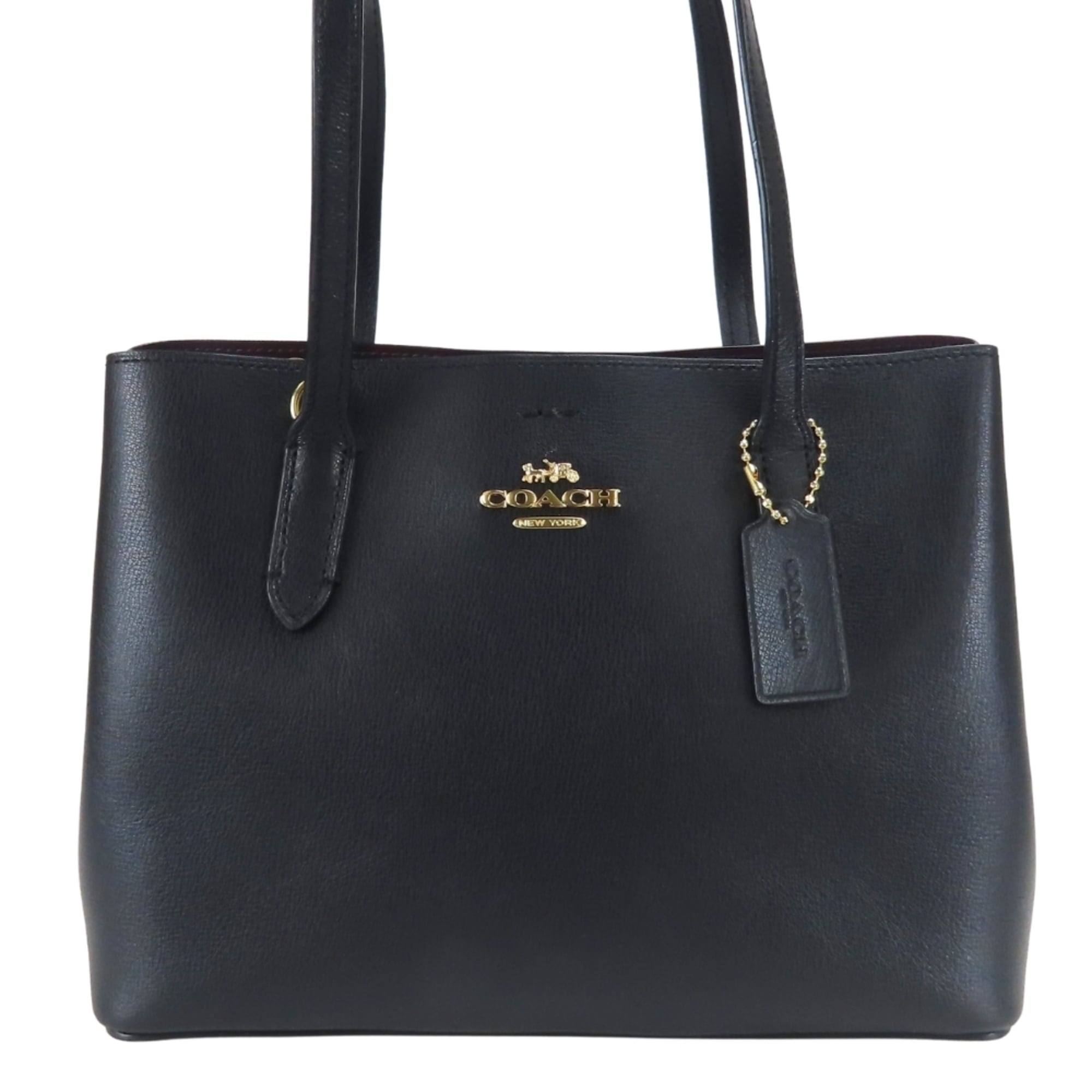 Coach Black Leather Tote Bag (Pre-Owned)