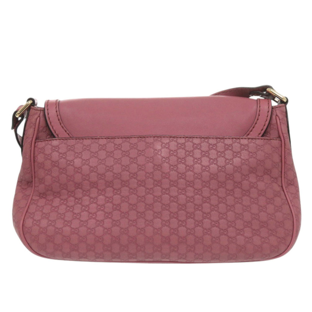 Gucci Pink Leather Shoulder Bag (Pre-Owned)