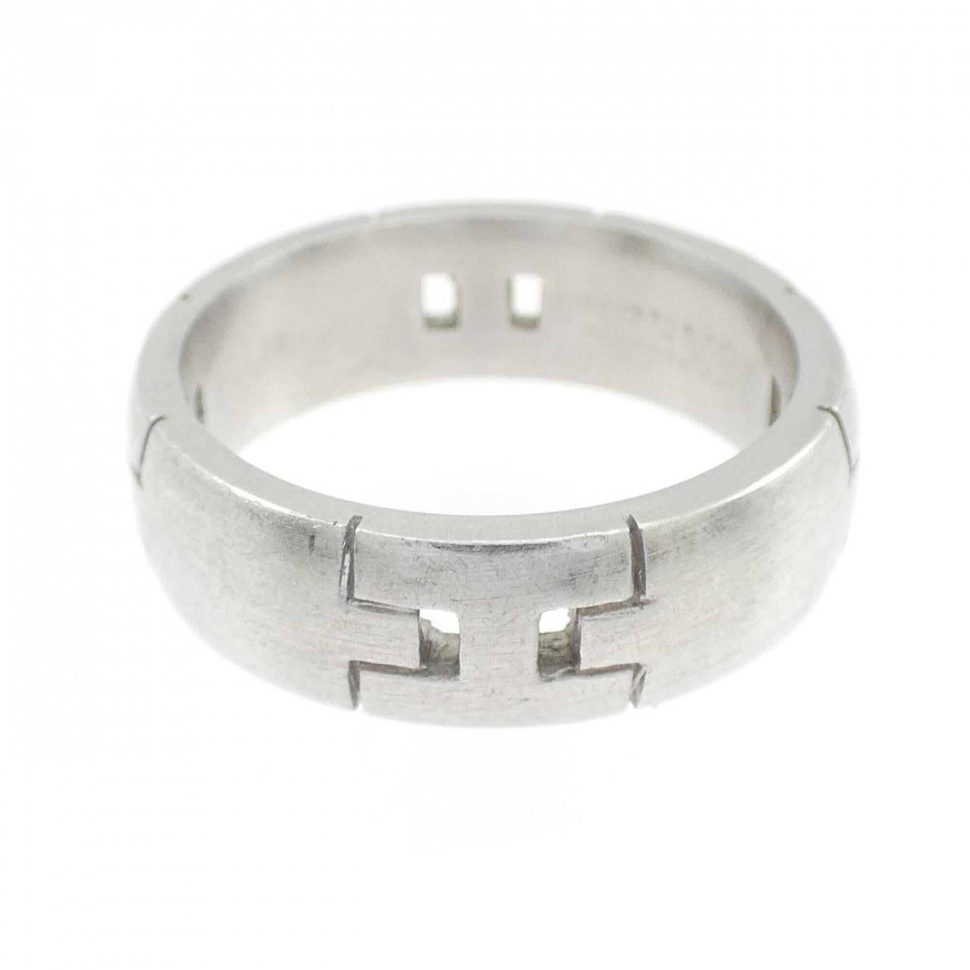 Hermes White Gold (18K) Band Ring (Pre-Owned)