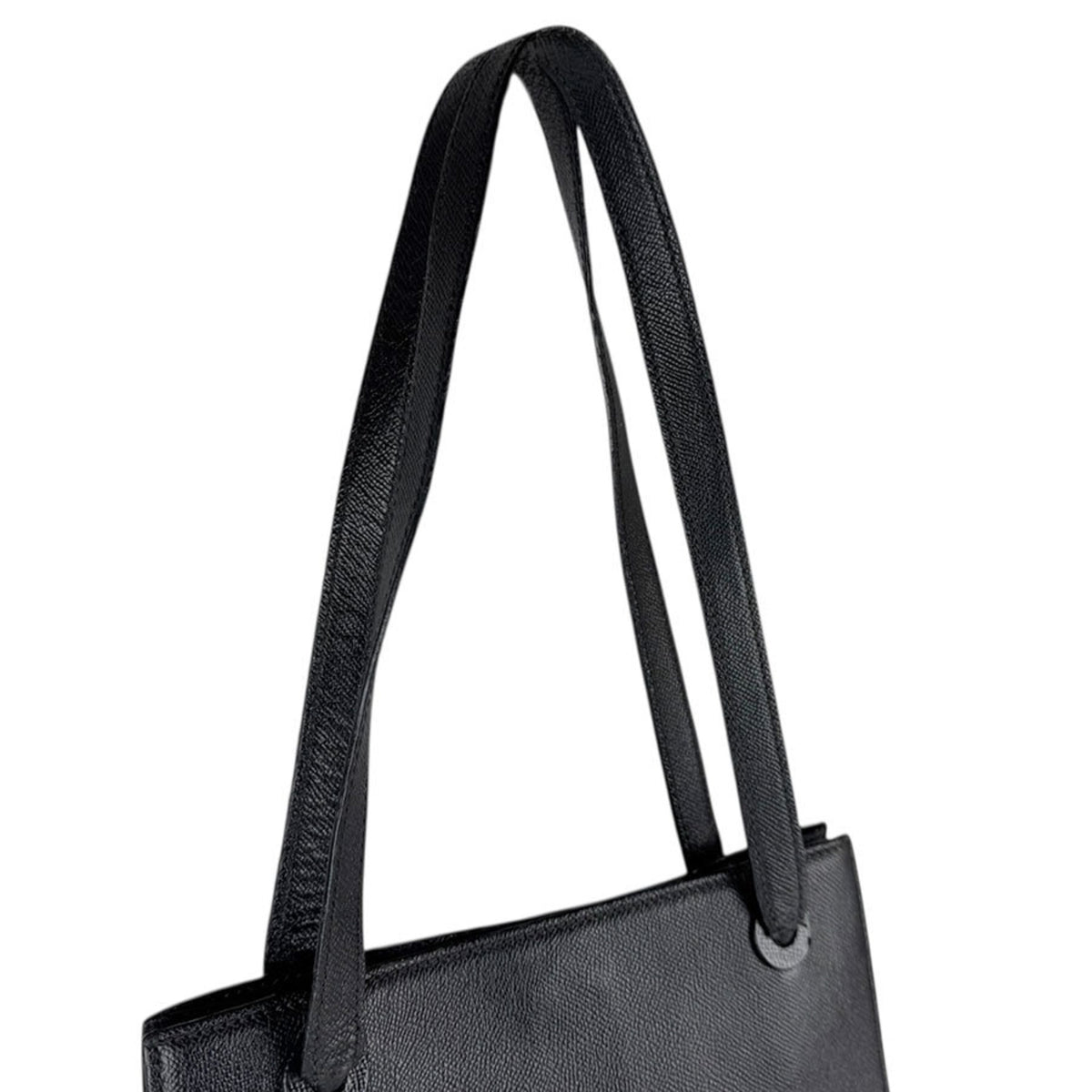 Chanel Black Leather Shoulder Bag Tote Bag (Pre-Owned)