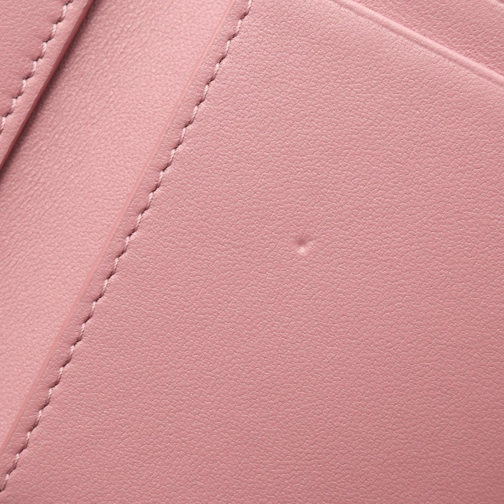 Christian Dior Pink Leather Wallet (Tri-Fold) (Pre-Owned)