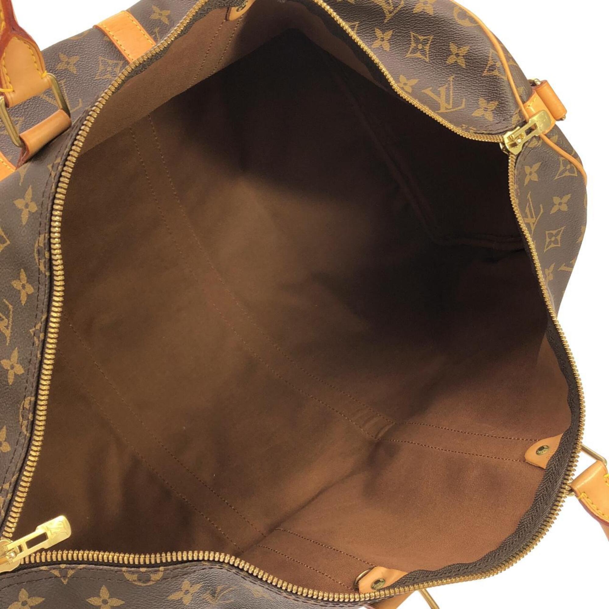 Louis Vuitton Brown Coated Canvas Boston Bag (Pre-Owned)