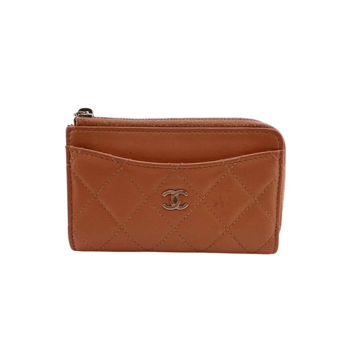 Chanel Orange Coin Purse/Coin Case (Pre-Owned)