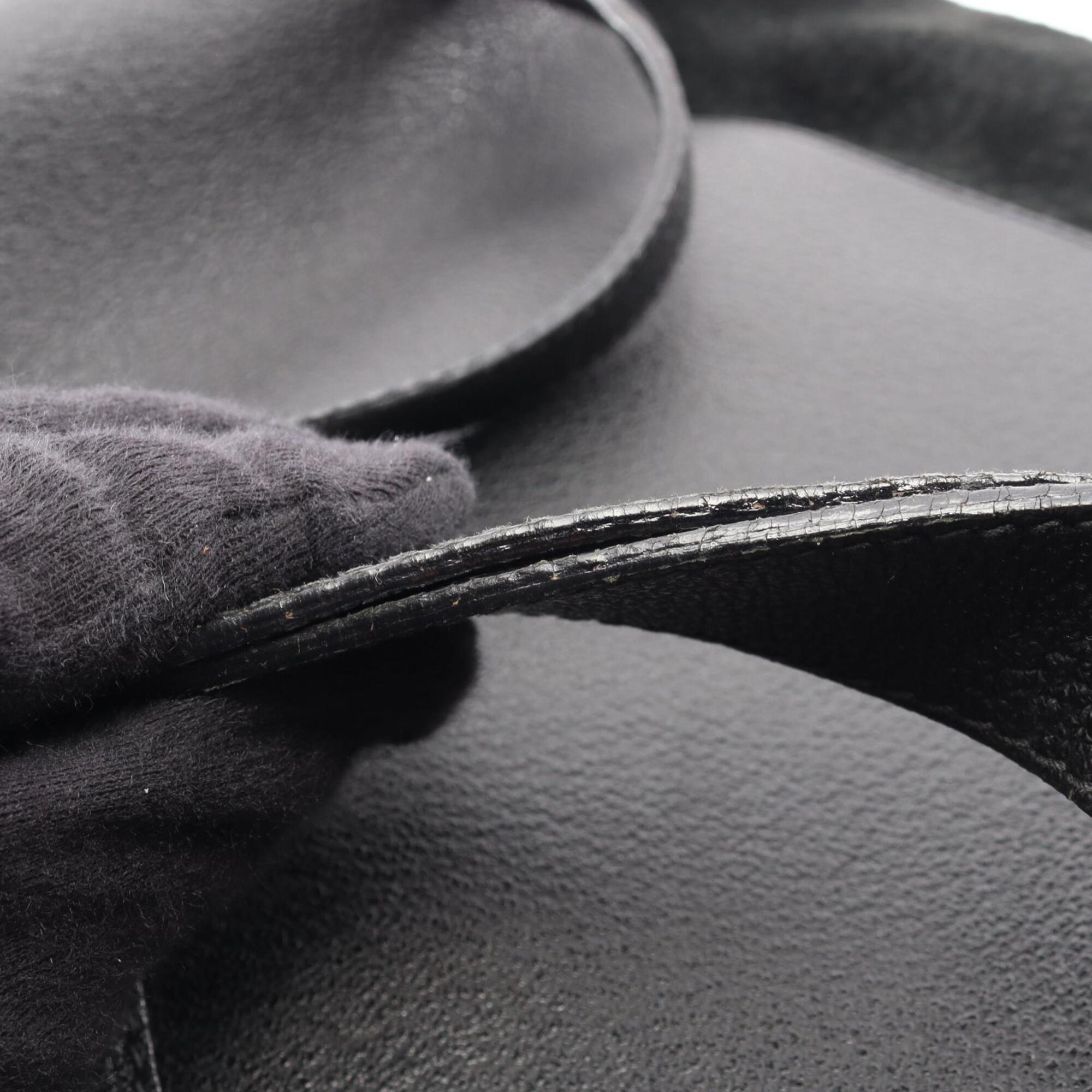 Gucci Black Suede Leather Backpack Handbag (Pre-Owned)