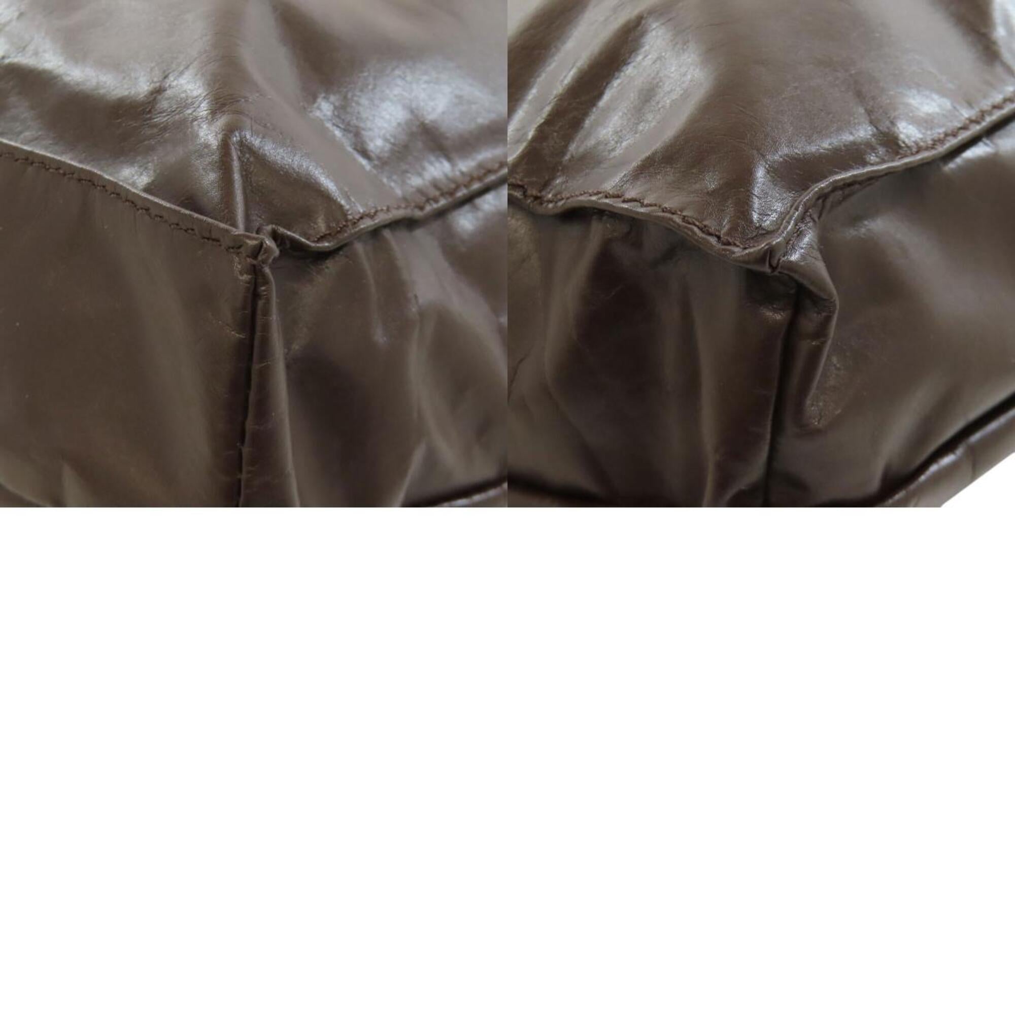Valentino Brown Leather Tote Bag (Pre-Owned)
