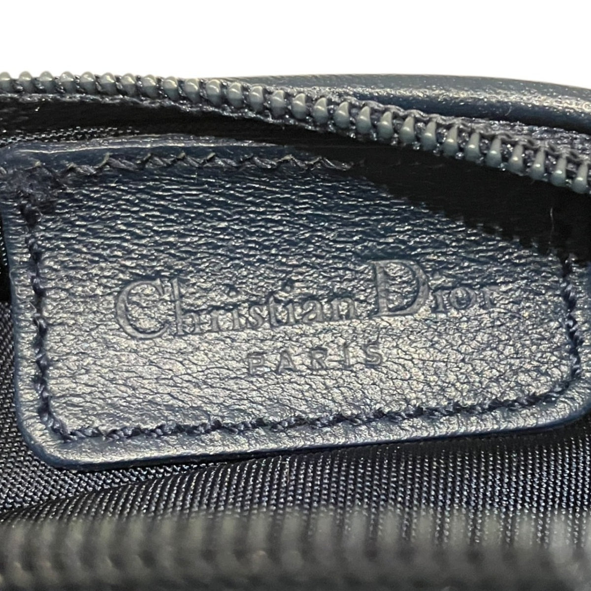 Christian Dior Navy Canvas Pouch (Pre-Owned)