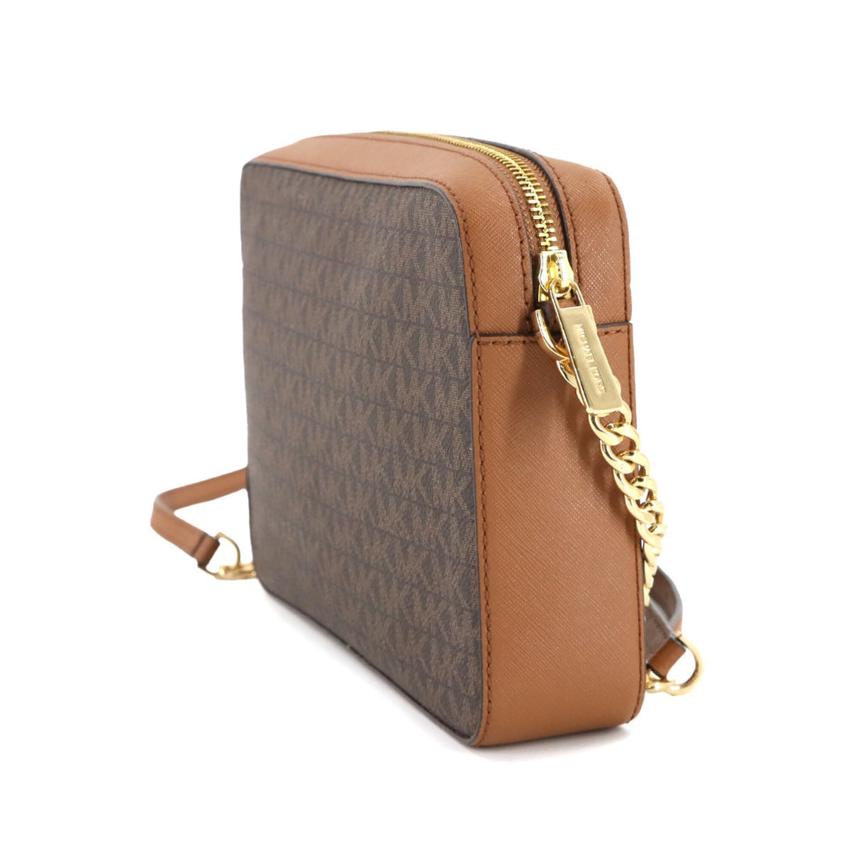 Michael Kors Brown Pvc Leather Handbag Shoulder Bag (Pre-Owned)