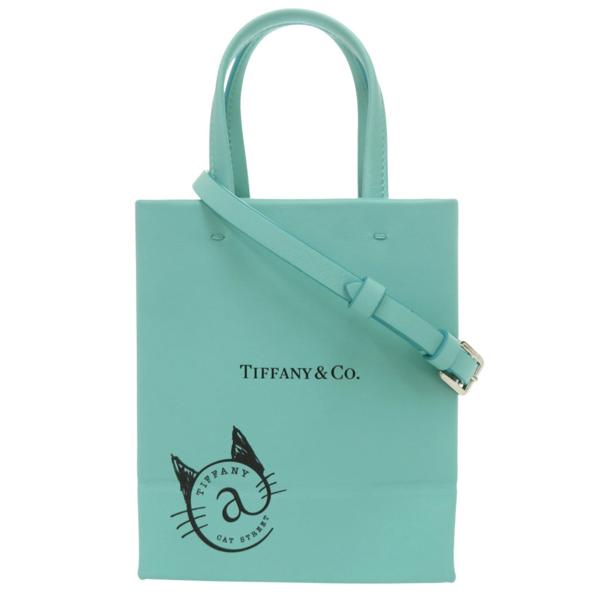 Tiffany Light Blue Tiffany Blue Leather Handbag (Pre-Owned)