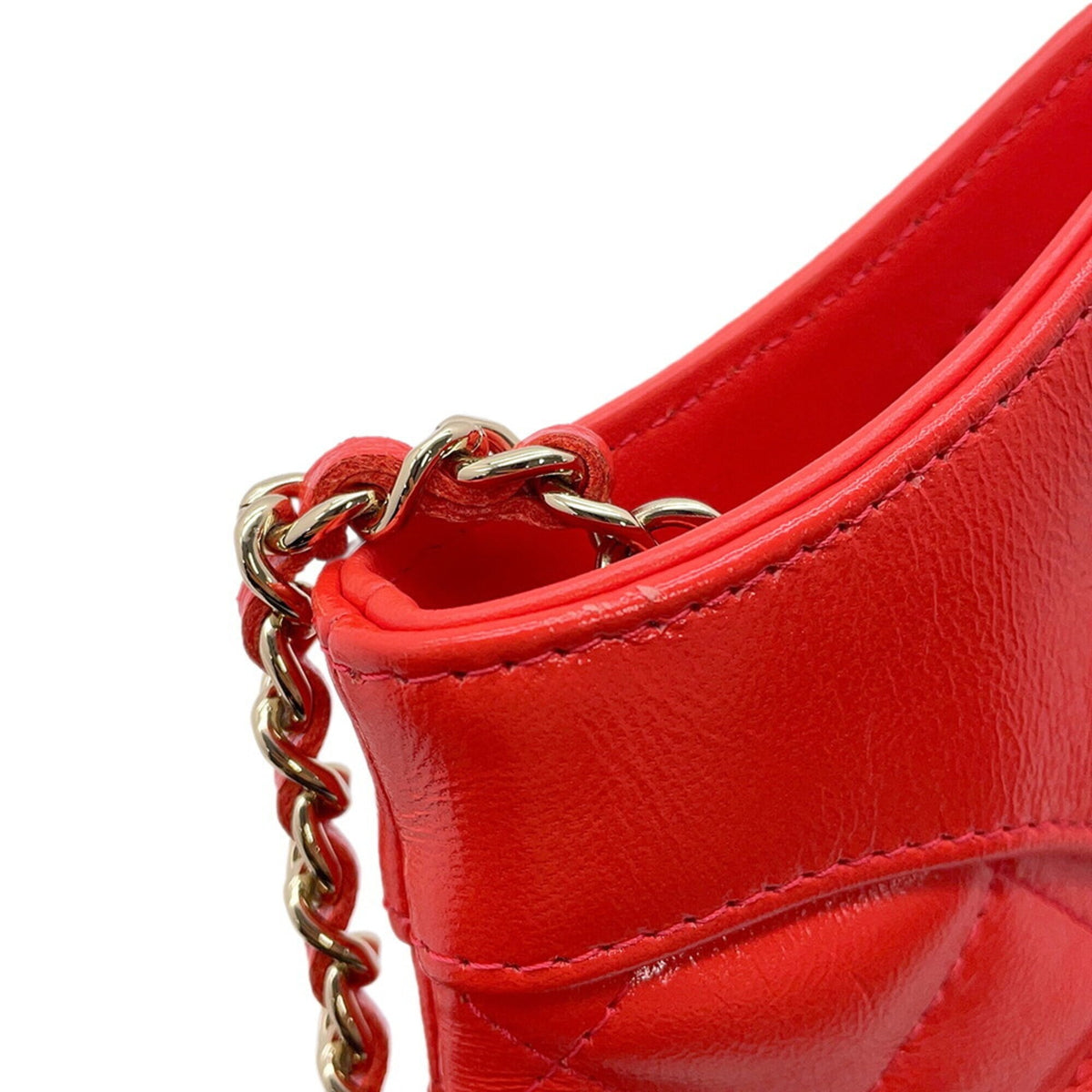 Chanel Matelasse Coral Color Handbag (Pre-Owned)