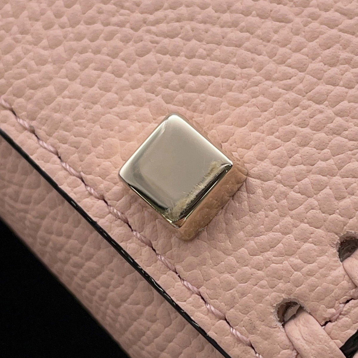 Valextra Pink Leather Handbag (Pre-Owned)