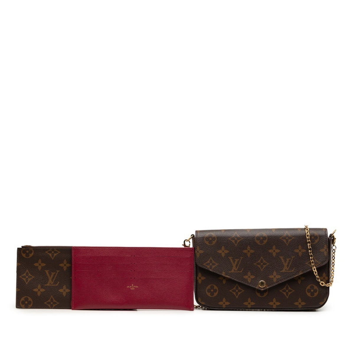 Louis Vuitton Monogram Brown Fuchsia Pvc Leather Shoulder Bag (Pre-Owned)