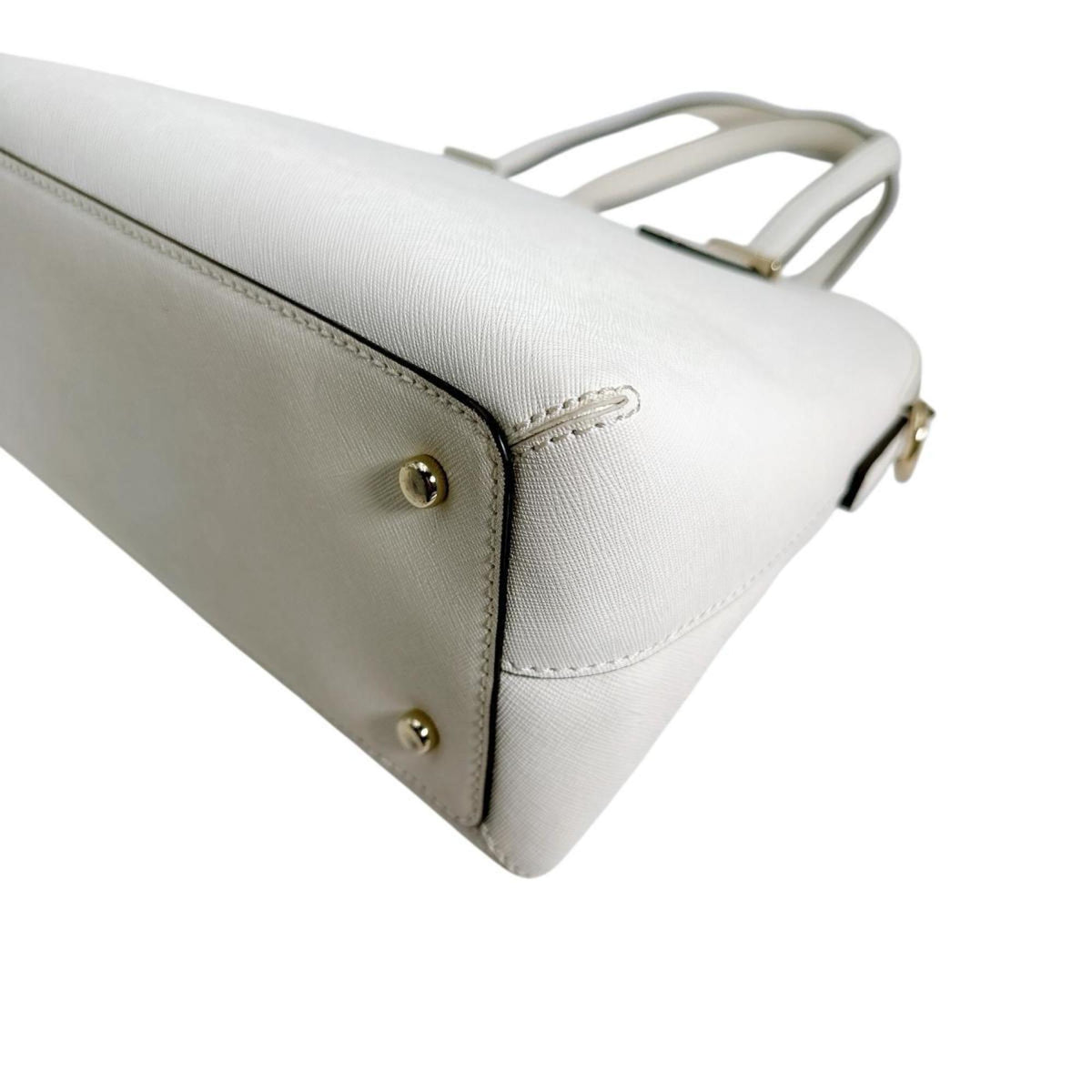 Kate Spade White Leather Handbag Shoulder Bag (Pre-Owned)