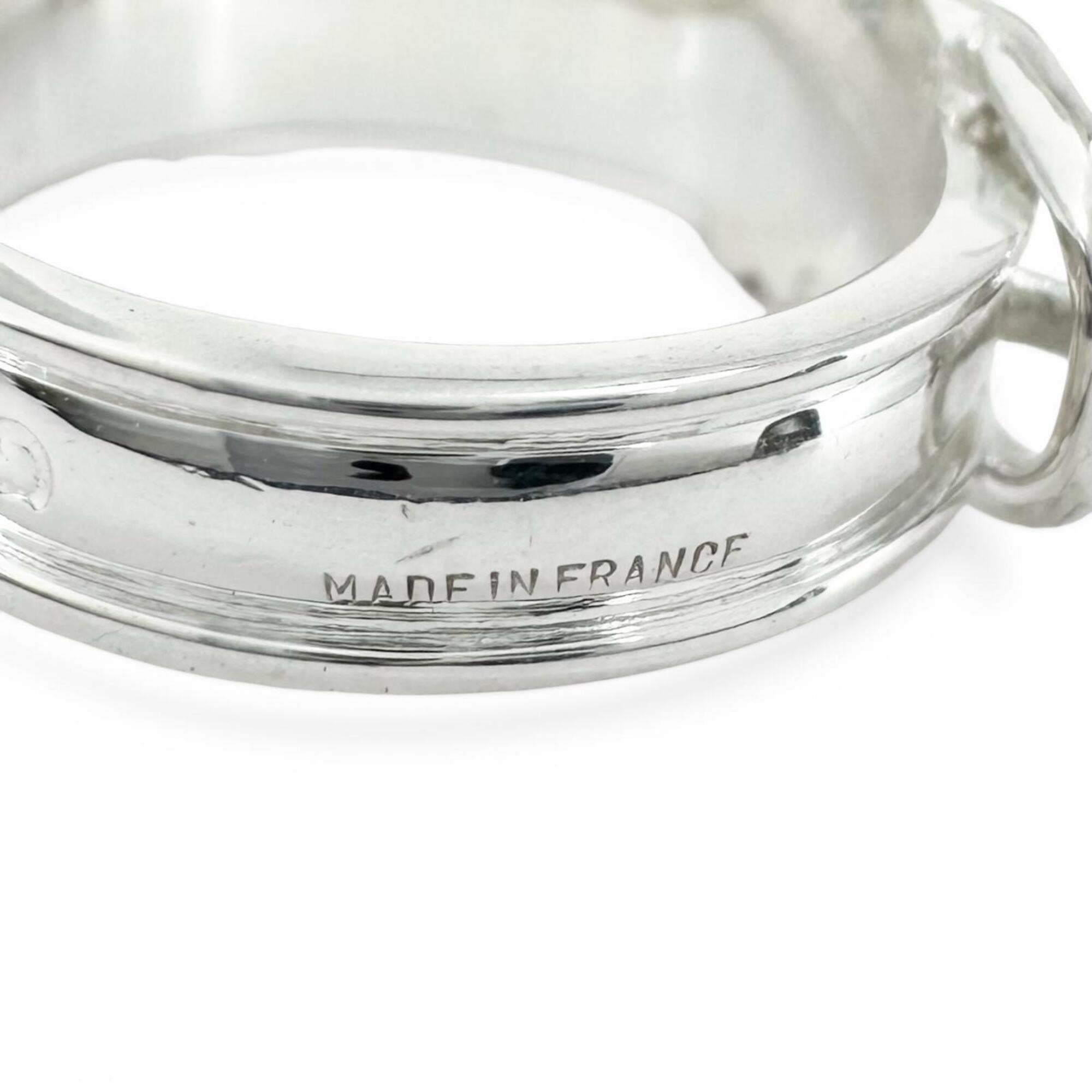 Hermes Silver Silver 925 Band Ring (Pre-Owned)
