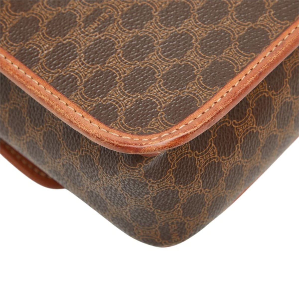 Celine Brown Pvc Leather Shoulder Bag (Pre-Owned)