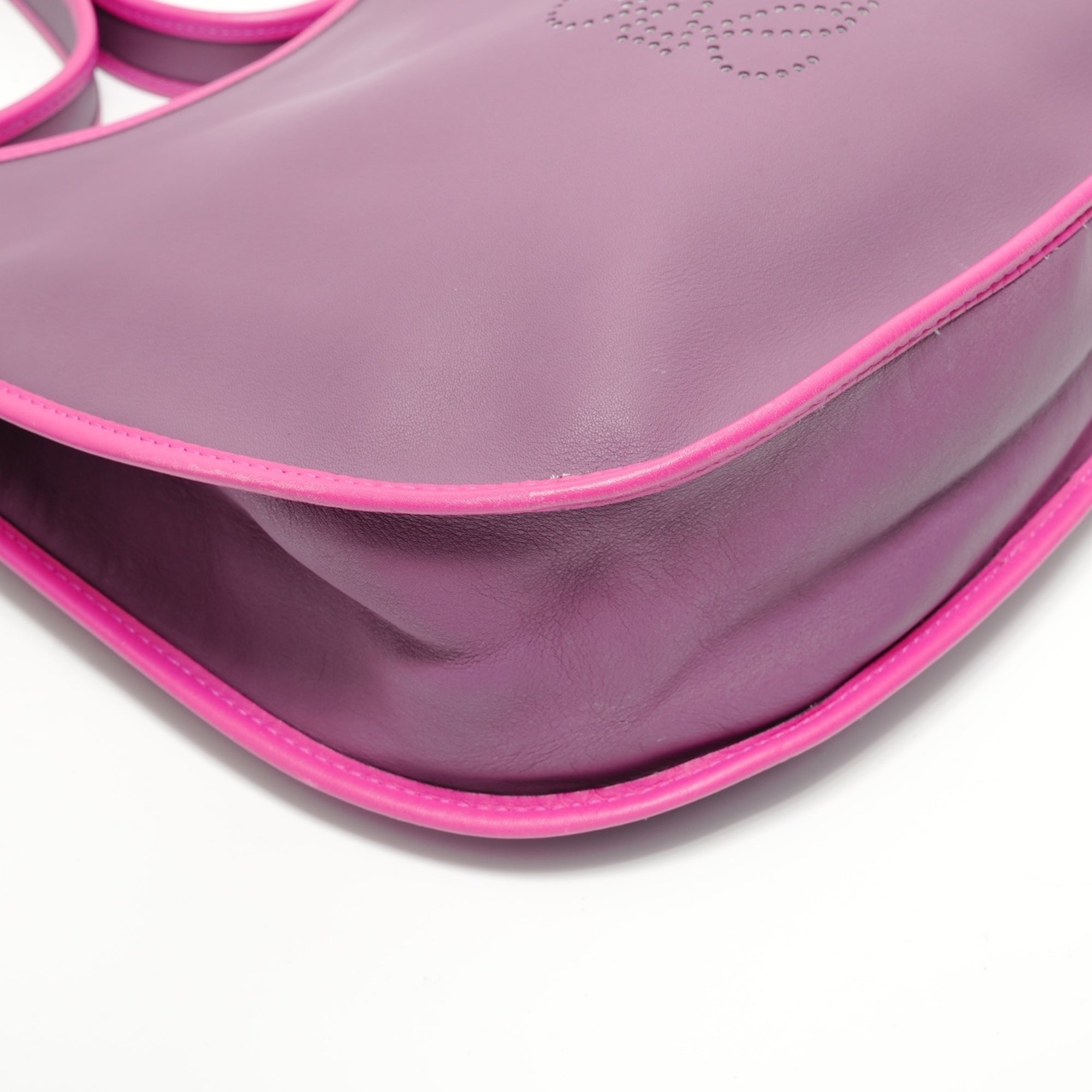 Loewe Purple Leather Shoulder Bag (Pre-Owned)