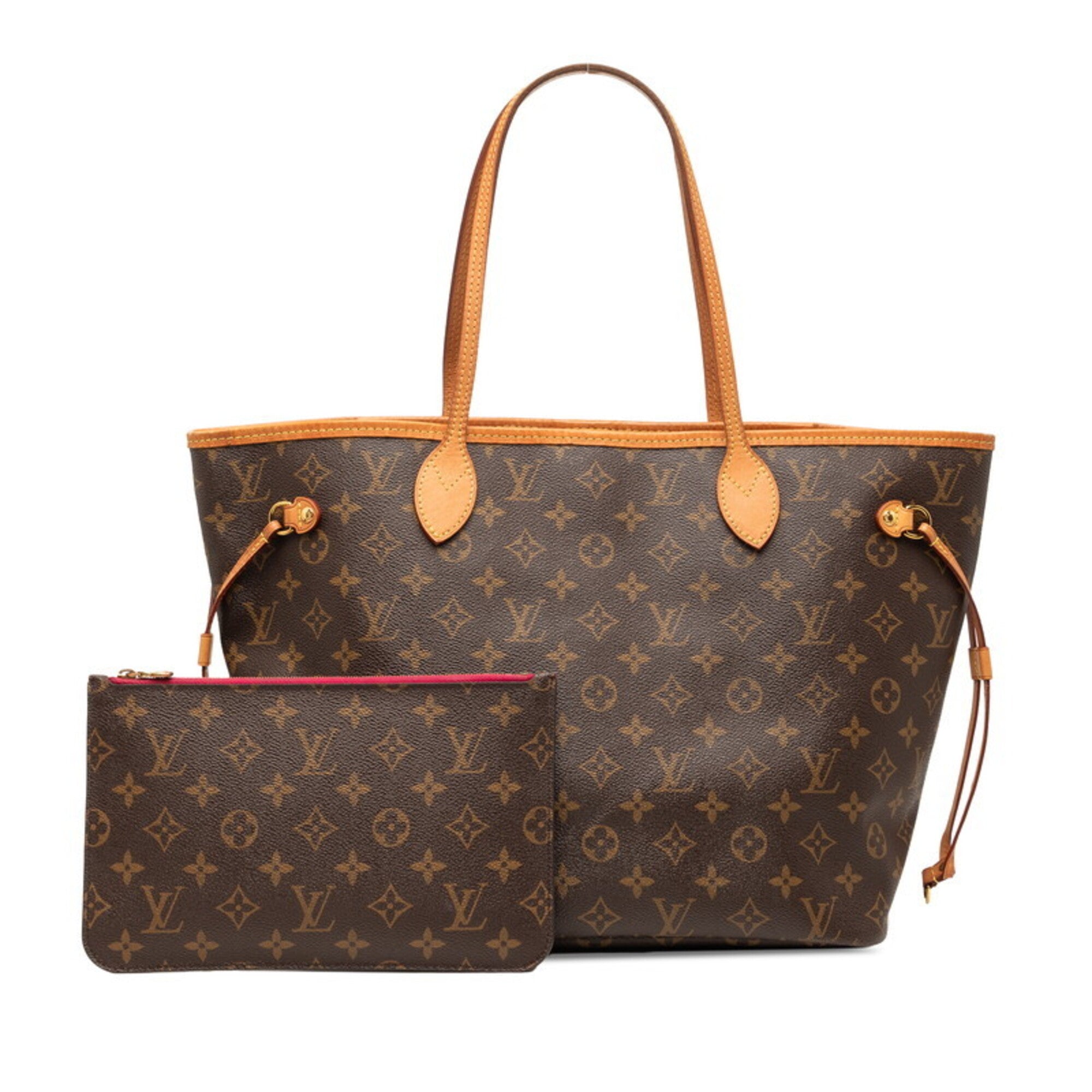 Louis Vuitton Monogram Fuchsia Wine Pvc Leather Shoulder Bag Tote Bag (Pre-Owned)